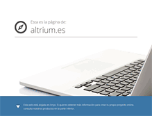 Tablet Screenshot of altrium.es
